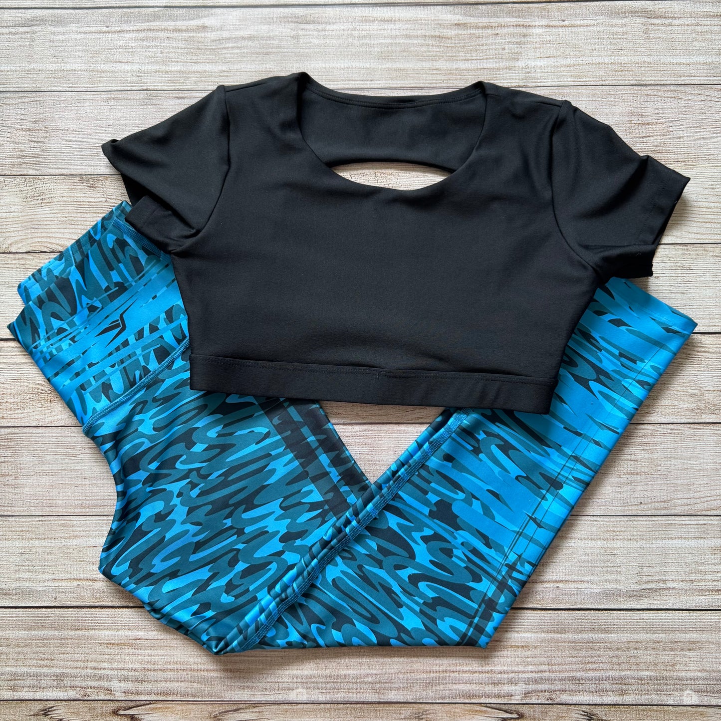 LICRA V06 + TOP SPORTY GLAM NEGRO