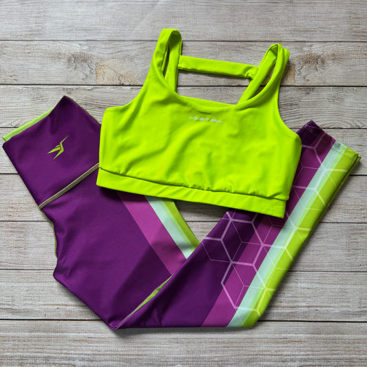 LICRA 668 + TOP JULIA AMARILLO NEON