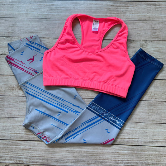 LICRA 552 + TOP MARIAM ROSADO NEON