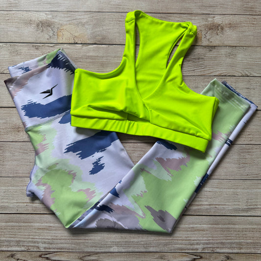 LICRA 678 + TOP EMMA AMARILLO NEON