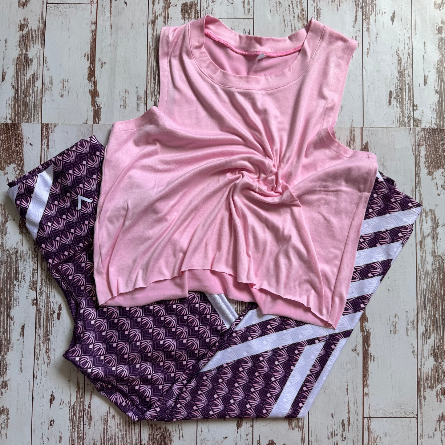 LICRA A172 + BLUSA BLANCO HUESO