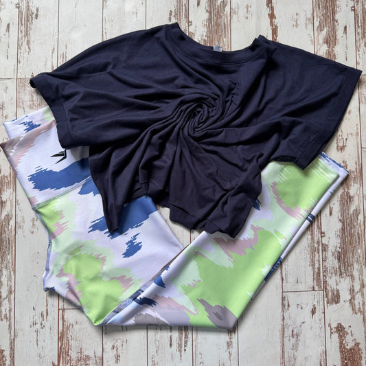 LICRA 678 + BLUSA AZUL NAVY