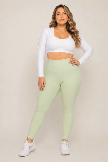 LICRA VERDE PASTEL MATE • L-XL