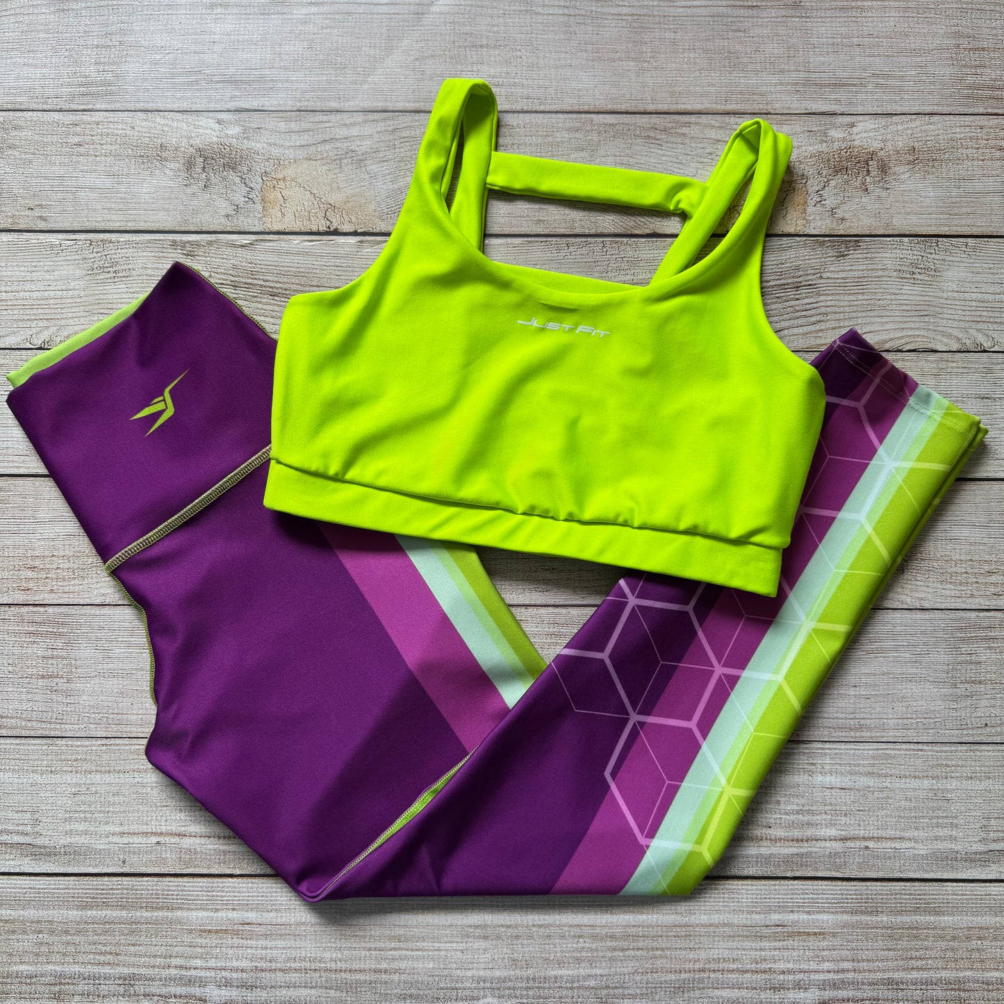 LICRA 668 + TOP JULIA AMARILLO NEON