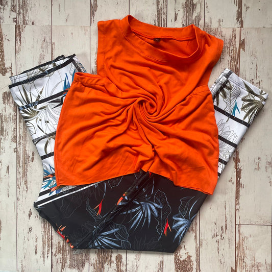 LICRA 174 + BLUSA NARANJA